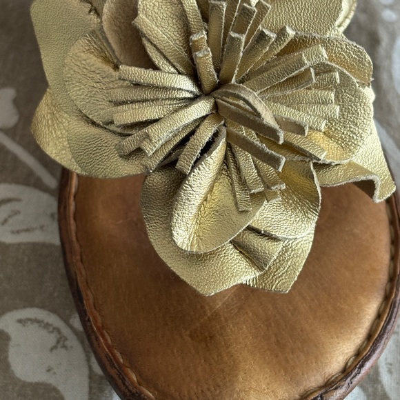 👡 Summer dark gold sandals 👡 Sz: M(38) - Picture 5 of 8